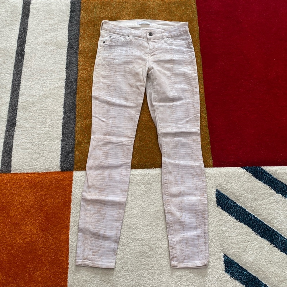 7 For All Mankind snake print jeans size 27
